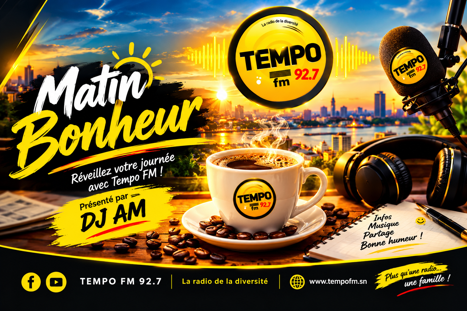 matin bonheur sur tempo fm
